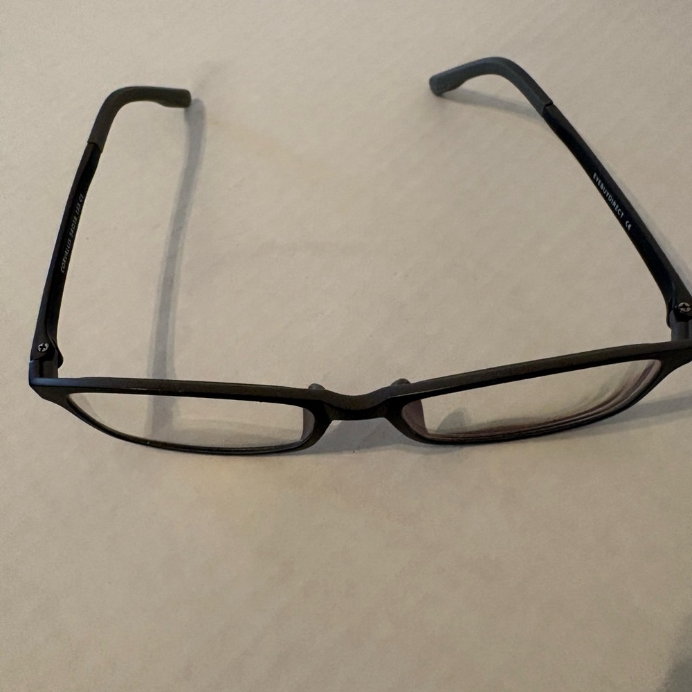 Womens Eyebuydirect Rectangular Black Eyeglass Fr… - image 2